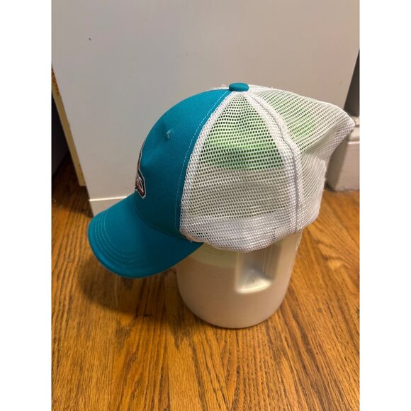 New York Islanders Mesh Snapback Trucker Hat Teal & White Adjustable Cap By BWM - Picture 2 of 6